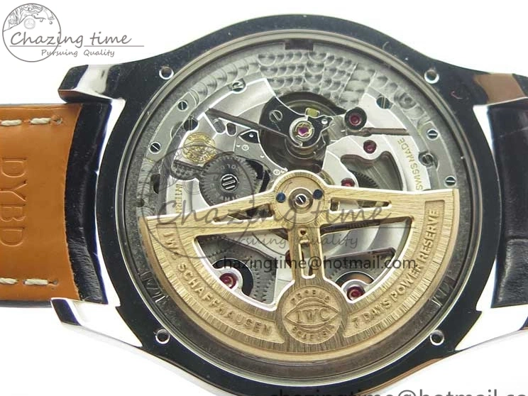 MIROTIME 0228 Portugieser Perpetual Calendar IW503401 V9F 1:1 Best Edition Blue Dial on Black Leather Strap A Contemporary 7114